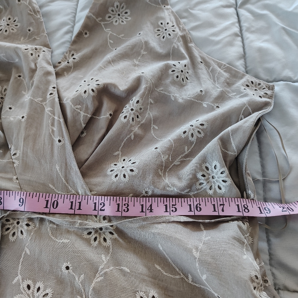 Joie Cotton Eyelet Halter Dress Mini Size 16 - Picture 8 of 11